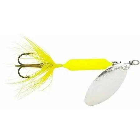 Wordens Original Rooster Tail Spinner Lure, Fluorescent Chartreuse, 1/6-ounce