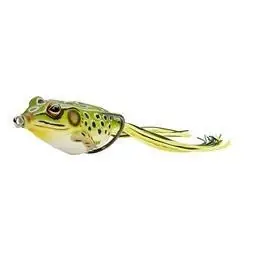 Fishing Kfgh55t-500 Hollow Body Frog Lure - 0.63 Oz Green Yellow