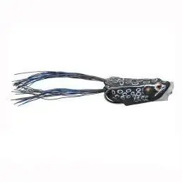 Lures Frog 2" Hollow Body Popper Bait Black/black 3/8oz Fhp55t517