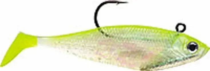 Storm Wildeye Swim Shad 3" And 4" Fishing Lures Shiner Chartreuse Silver