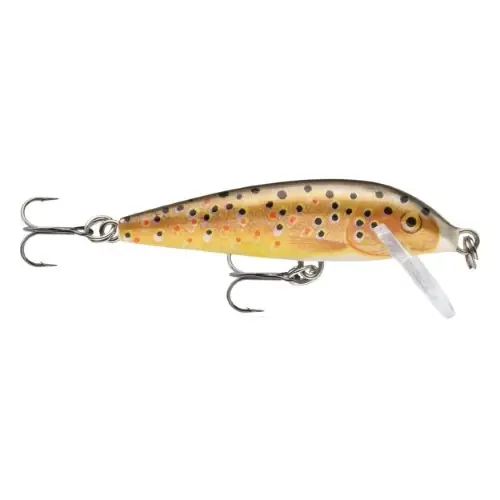 Countdown Minnow Lure, Brown Trout, 2.75 In, 0.25 Oz, Model Cd07