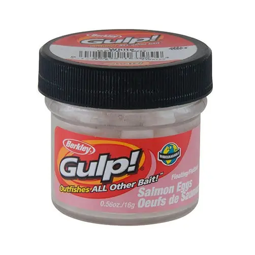 Gulp! Floating Salmon Eggs, White, 0.56 Ounce Soft Bait