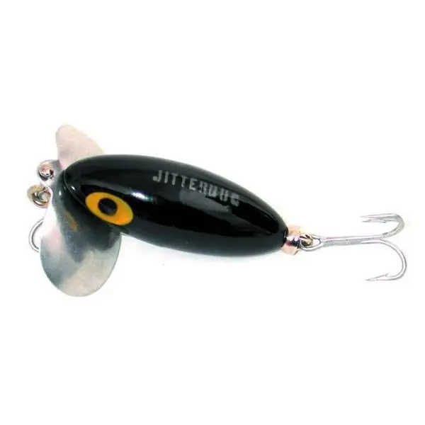 Jitterbug Fishing Lure - 1/4 Oz - Black - 2 Inches - Model G630-02