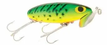 Arbogast Jitterbug Fishing Lure 3/8 Oz Fire Tiger 2.5 In Model G600-115