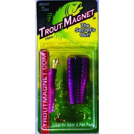 Leland‘s Lures Trout Magnet Lures 9 Piece Set Color Purple Haze Model 11101