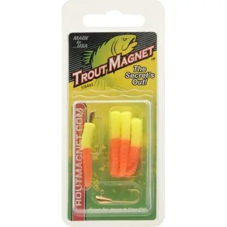 Leland Fishing Lures Trout Magnet In Chartreuse And Orange - Model 87632