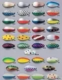 Acme Tackle Little Cleo Fishing Lure, 2/5-ounce, Hammered Purple Black
