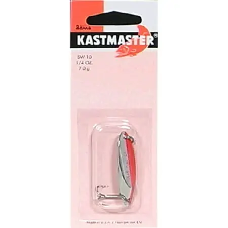 Acme Kastmaster Fishing Lure Sw-10/chfs 1/4 Ounce Spoon Chrome Fluorescent Stripe