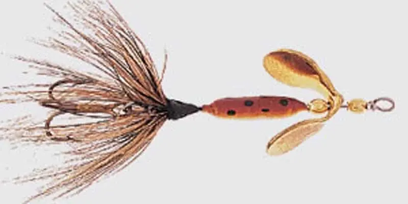 Wordens Original Rooster Tail Spinner Lure, Brown Trout, 1/8 Ounce
