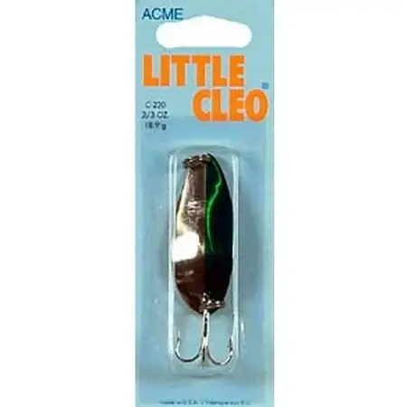 Acme Little Cleo Spoon Fishing Lure 2/3 Ounce Nickel Neon Green C-230/nng