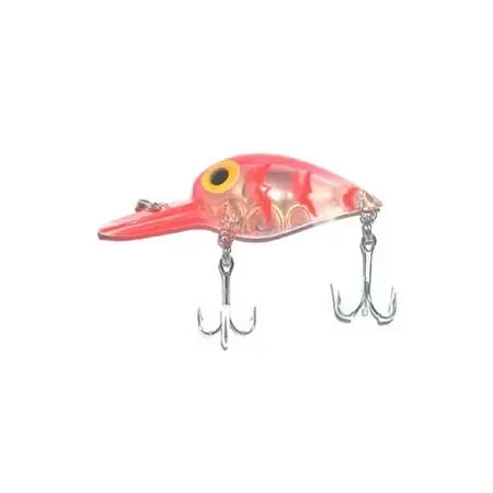 B.s. Fish Lighted Magnum Wiggler Fishing Lure, Clear And Red Color