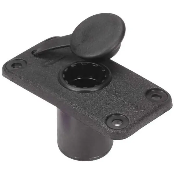 244 Flush Deck Mount For Kayak With Rain Cover - Black