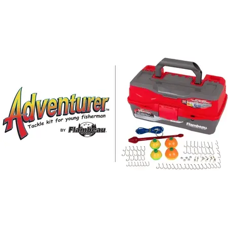Adventure Fishing Kit 89 Piece Tackle Box With Accessories Model 6381ftk