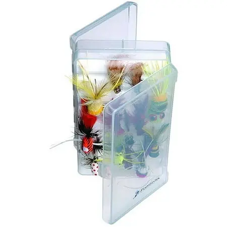 Mini Twin Fly Box Clear 6.75x3.75x1.875-inch Model 7155