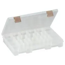 Plano Molding 2362001 11 X 7.25 X 1.75 In. Prolatch Stowaway 4-24 Adjustable Compartment Box Clear - Pack Of 2