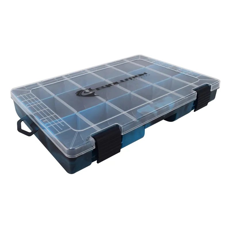 Drift Series 3600 Colored Tackle Tray, Blue And Black, Durable Design