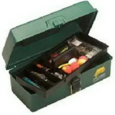 Tackle Box, 5-compartment, Green