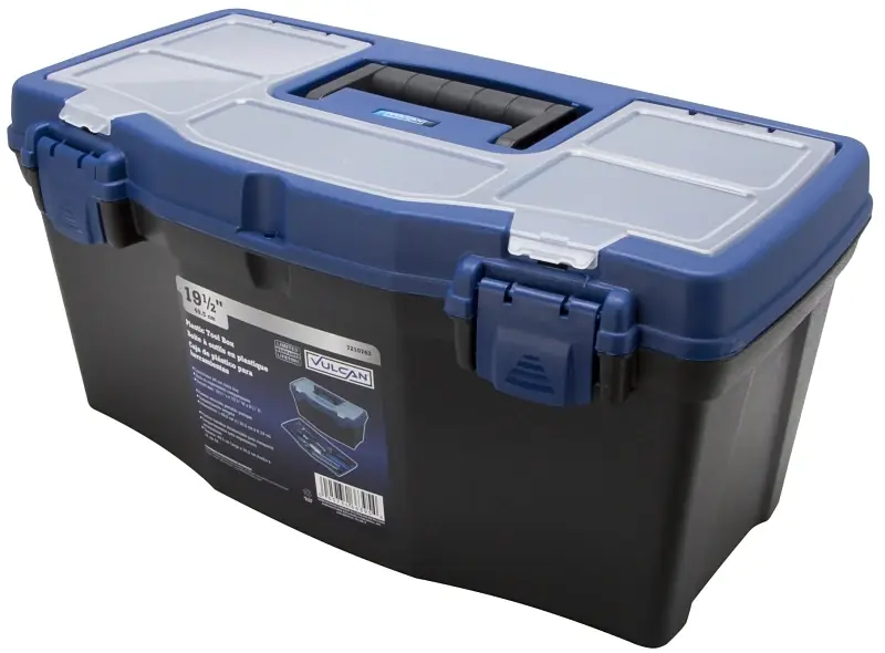 Plastic Tool Box With Lift Out Tray, 19-1/2in Dimensions