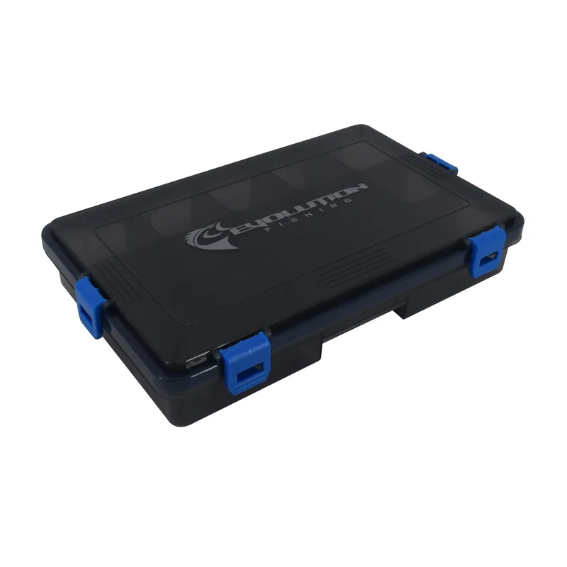 3600 4-latch Waterproof Tackle Tray With Customizable Compartments - Blue