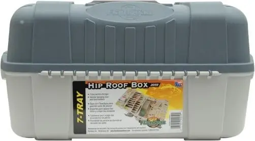 Outdoors 7-tray Hip Roof Tackle Box 20in.x11.65in.x10.64in.