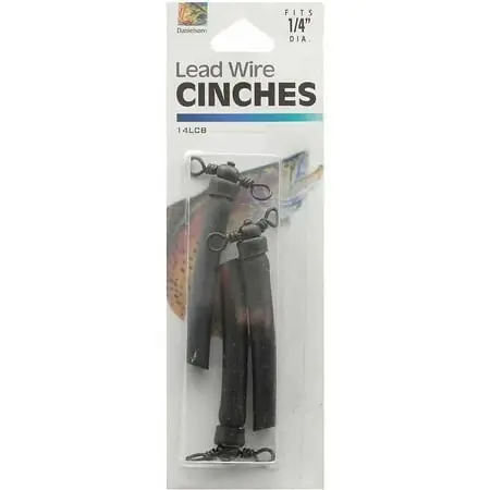 Danielson Lead Cinches, 1/4", Amber, 3pc