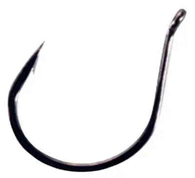 230409 Finesse Wide Gap Hooks Ns Black Size 2, 6 Hooks Per Pack