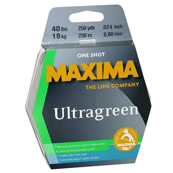 One Shot Ultragreen Fishing Line Spool - 220 Yards, Available In 8lb To 15lb
