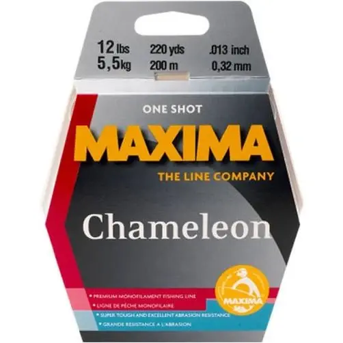 Chameleon Monofilament Leader Material 12 Pound Test, 27 Yards