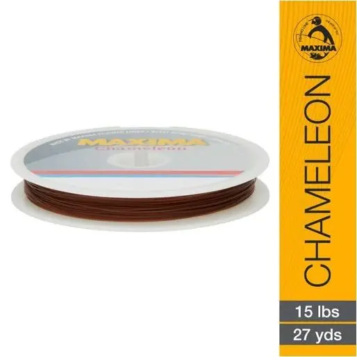 Chameleon Monofilament Leader Material 15 Pound 27 Yards Fishing Line