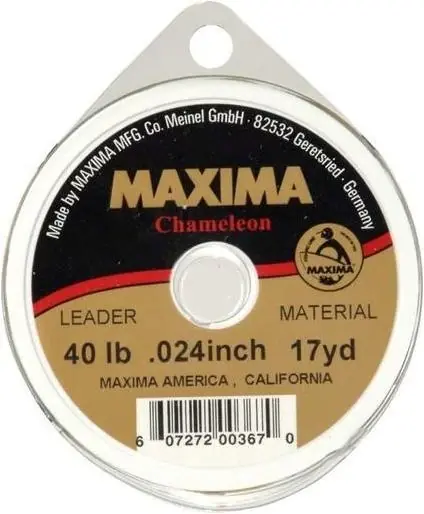 Chameleon Monofilament Leader Material 40 Pound, 17 Yard, High Stealth