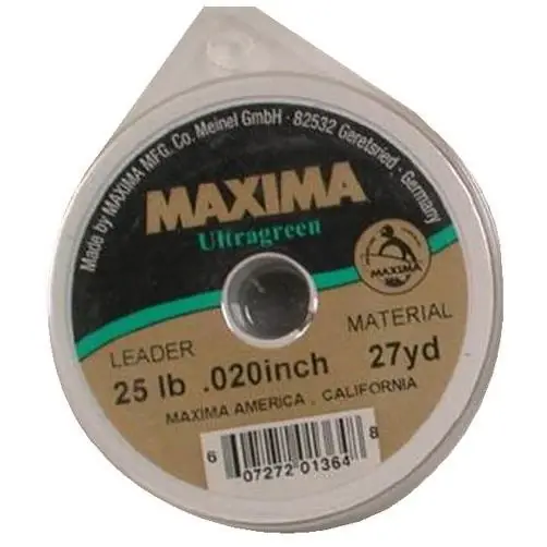 Ultragreen Monofilament Leader Material 25 Pound Test, 27 Yards