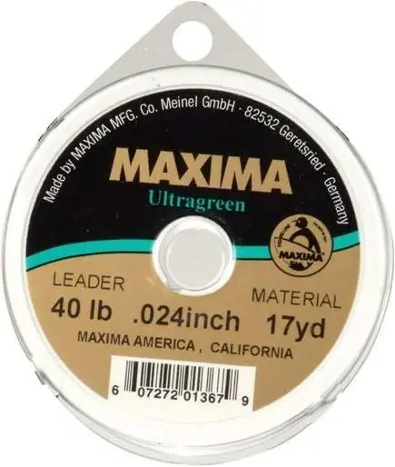 Ultragreen Monofilament Leader Material 40 Pound, 17 Yards