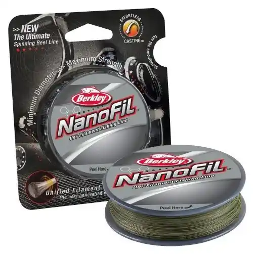 Nanofil Uni-filament Fishing Line - Low-vis Green - 10 Lb Test - 150 Yards