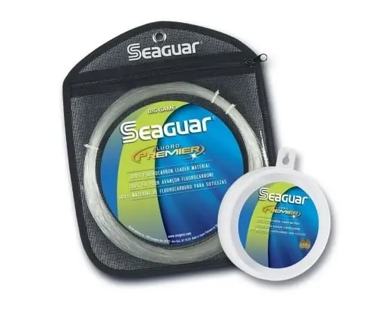 Seaguar Fluoro Premier 25 Yards Fluorocarbon Leader Material 40 Pound Test