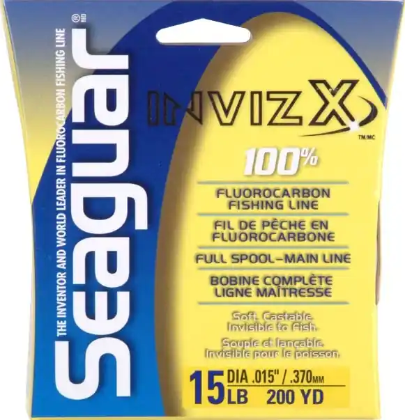 Invizx 15 Lb 200 Yard Fluorocarbon Fishing Line - Model 15vz200