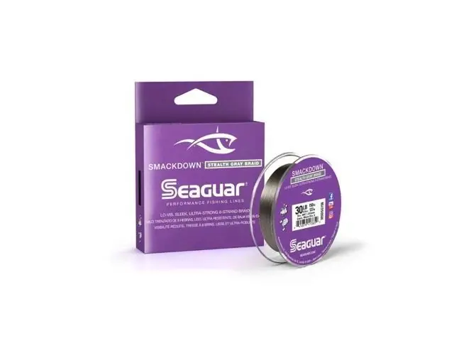 Seaguar Smackdown Stealth Gray Fishing Line 50lbs 150 Yards 8 Strand Braid