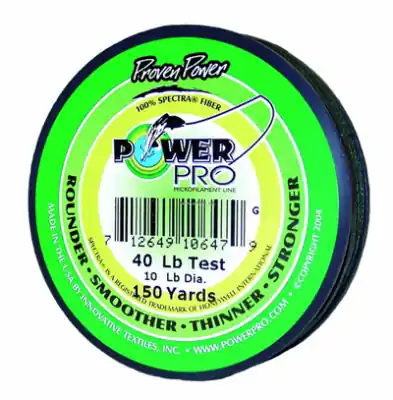 Braided Fishing Line, Green, 40 Lb., 150 Yd.