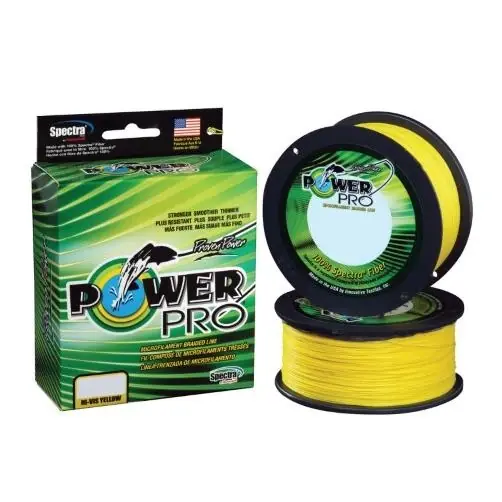 Hi-vis Yellow Braided Fishing Line 50lb 150yds Spectra Fiber