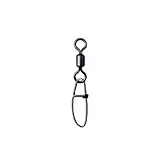 P-line Rolling Swivel With Crosslock, Black, Size 7