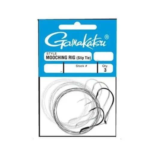Slip Tie Mooching Rig With 4/0 And 5/0 Hooks, 30-pound Leader
