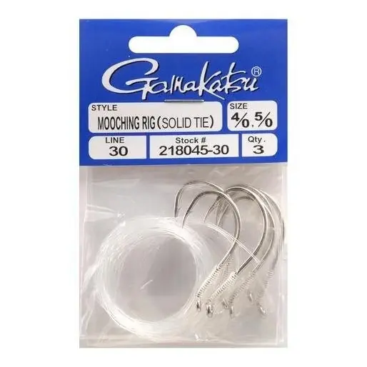 Mooching Rig 30 Pound Test 4/0-5/0 Solid Tie 3 Pack