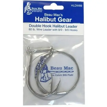 Halibut Leader, 80 Lb Test, Wire Size 8/0-9/0