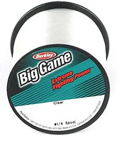 Trilene Big Game Monofilament Fishing Line, 25 Lbs, 595 Yds, Clear