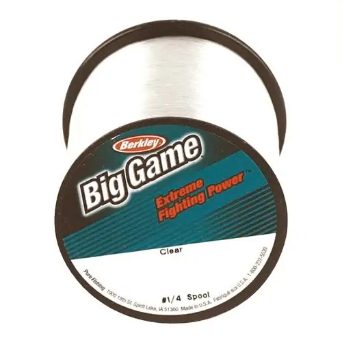 Berkley Trilene Big Game Monofilament, 60 Lbs, 235 Yds, Clear