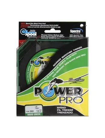 Spectra Braided Fishing Line, 65lb, 300yds, Moss Green