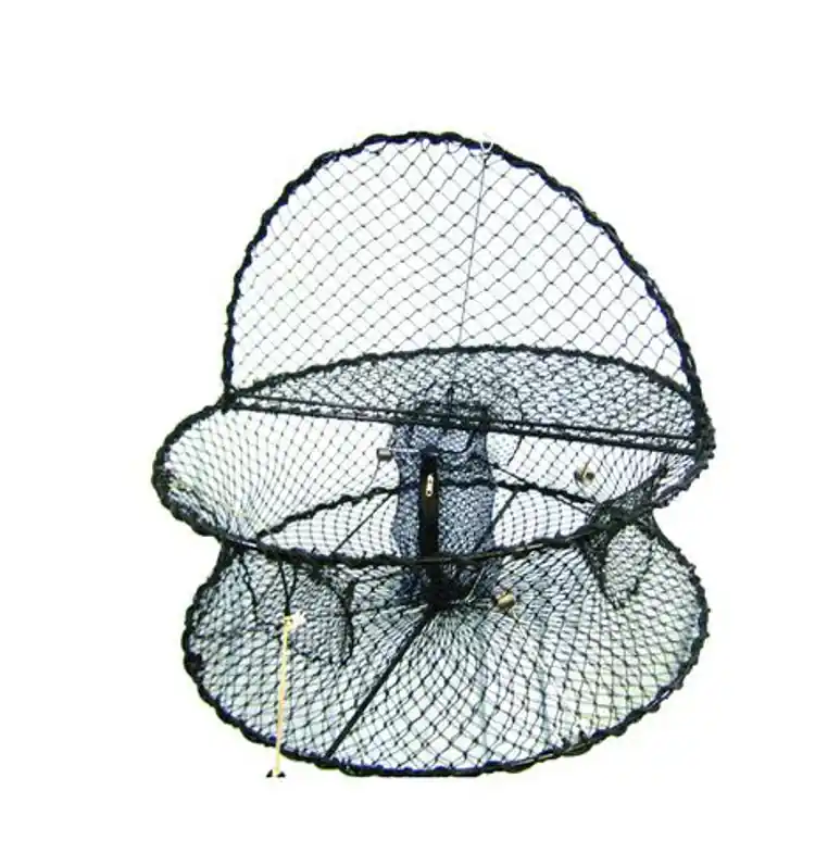 Collapsible Shrimp Pot With Hinged Tending Door, 32" X 12"