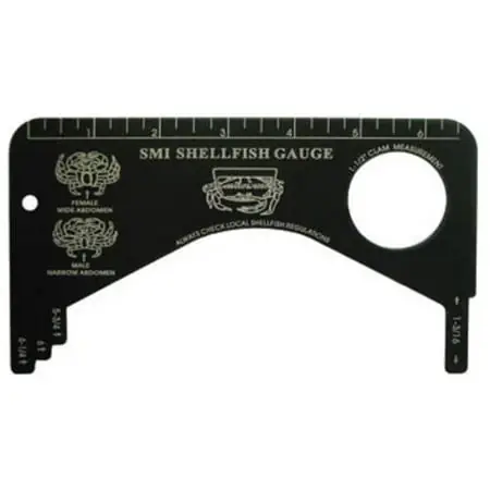 Plastic Shellfish Gauge For Measuring Shellfish Sizes