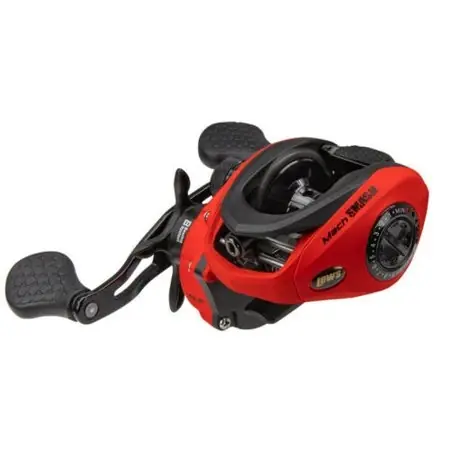 Lew‘s Mhs1sh Mach Smash Speed Spool Slp Baitcast Reel, Right Hand, 7+1 Bearings, Black/red
