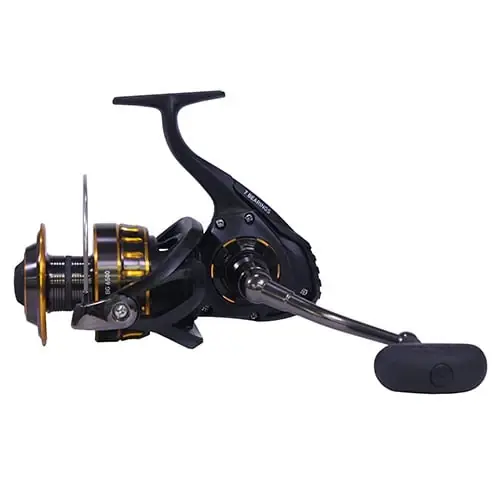 Bg6500 Black Gold Saltwater Spinning Reel With Aluminum Abs Spool