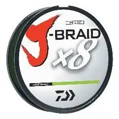 J-braid Chartreuse Fishing Line 330 Yards 50lb Test - 8-strand Braided Line